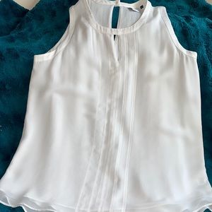 Cream Sleeveless Top